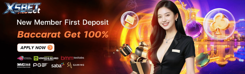 สมาชิกใหม่ฝากครั้งแรก บาคาร่ารับ 100%